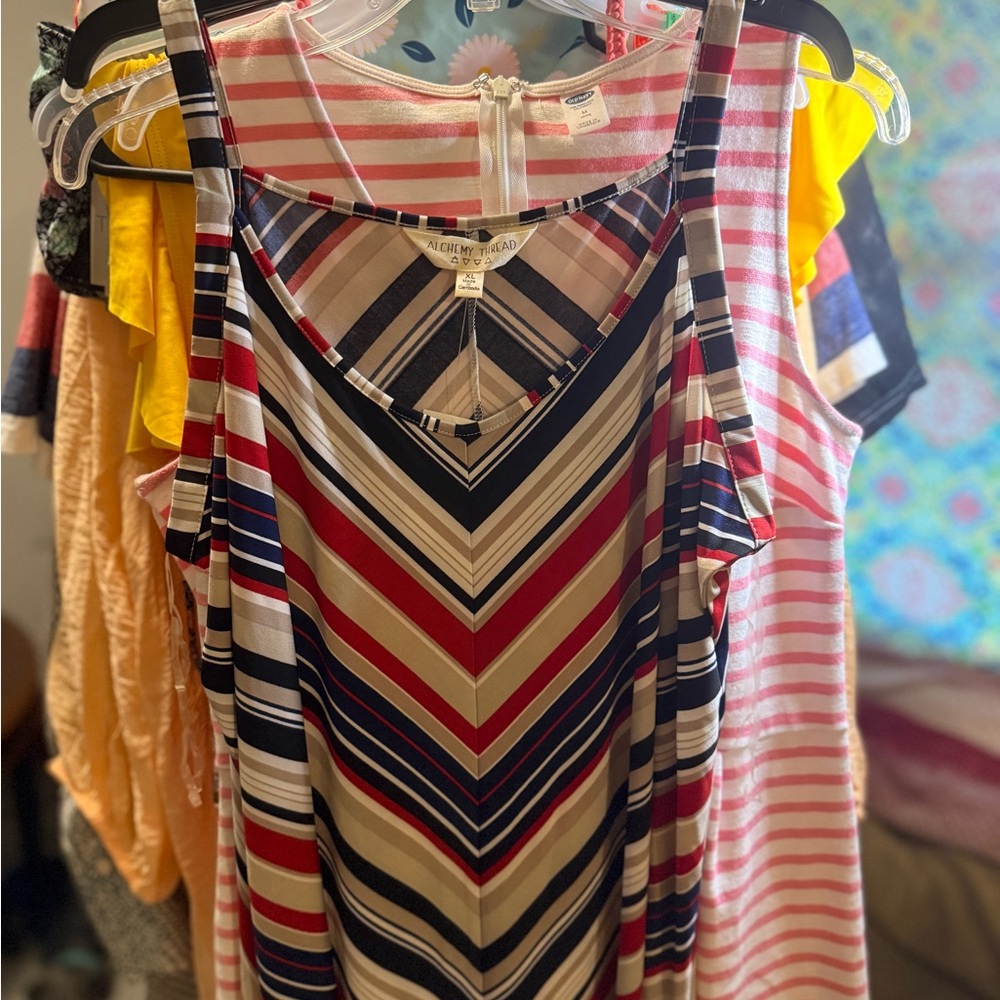 Alchemy Thread Chevron Striped Top
